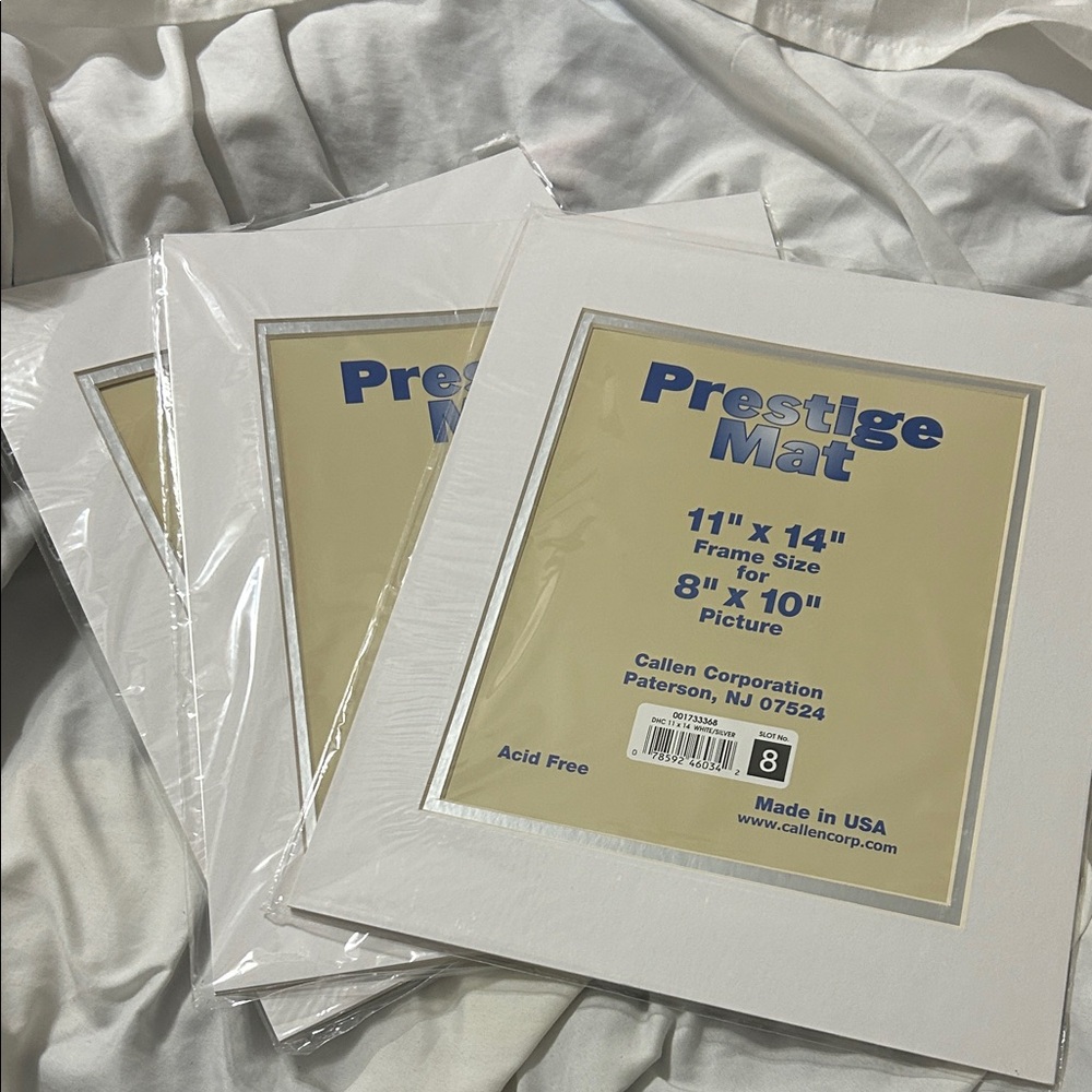 Prestige Mat 11x14 White Picture Frame Mat (3)